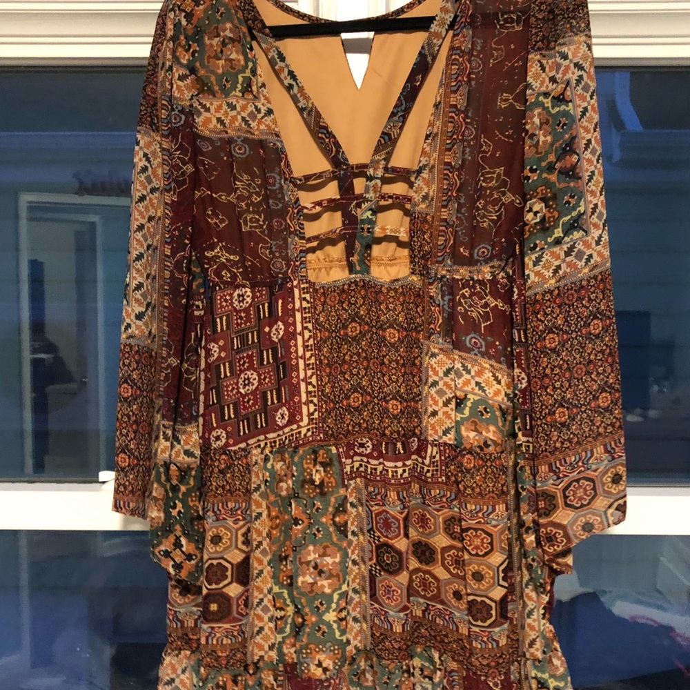 Multi-Pattern Dress - Picture 2 of 6
